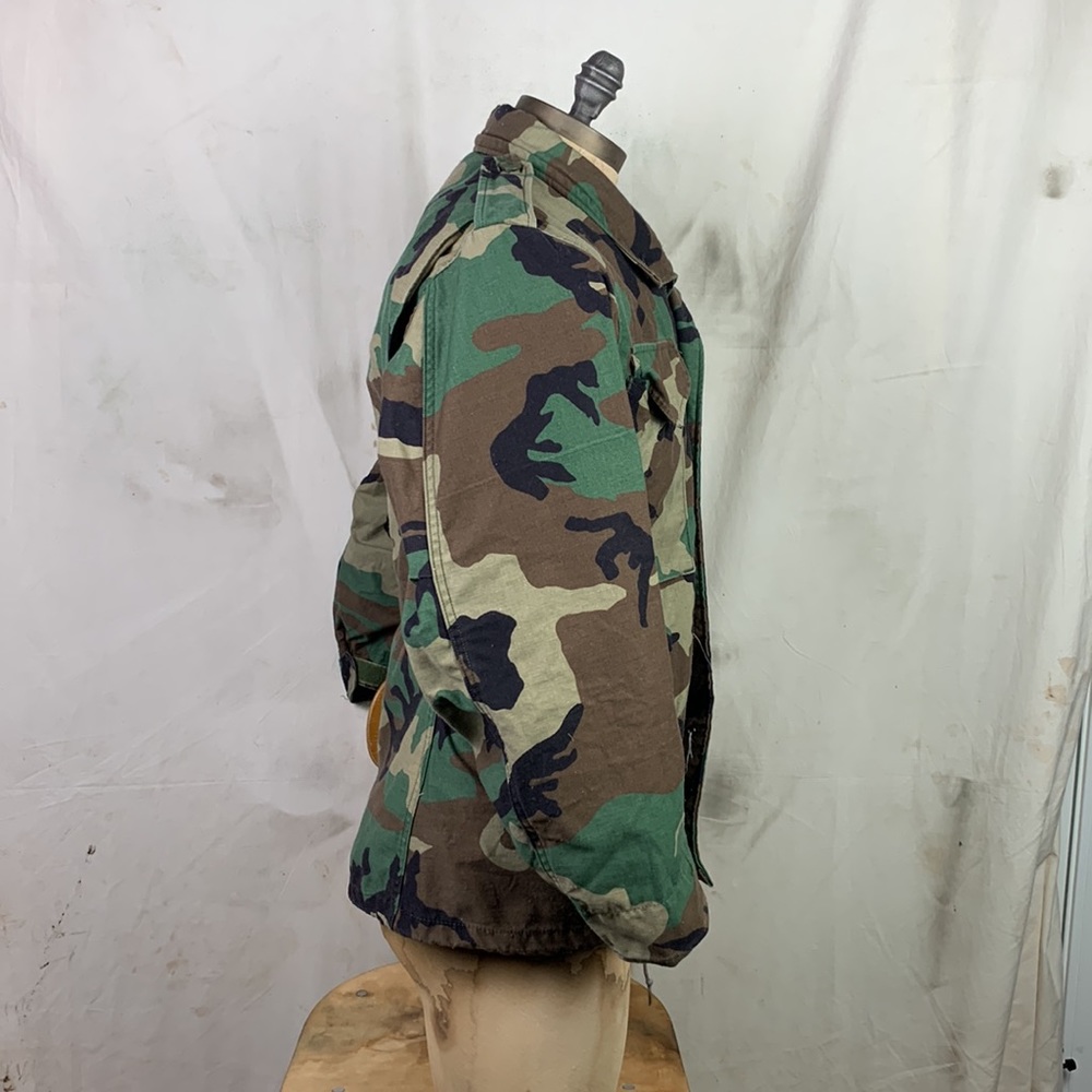 1990s Tricolor Cold Weather Military Jacket - Picture 4 of 10